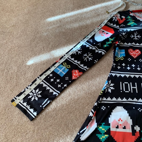 LADIES SANTA 🎅 “HOHOHO” PRINT DRESS NWOT L… - Picture 5 of 16